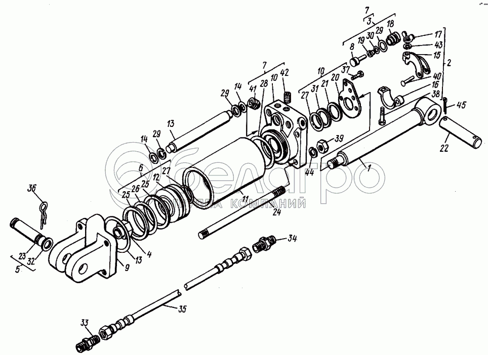 Гідроциліндр Ц75-1111001Б