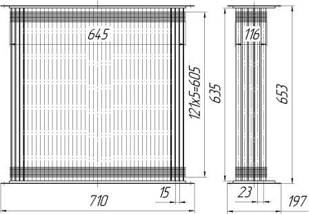 Серцевина радіатора Т-150 5-ти рядна (150-1301020-1) Композит Груп