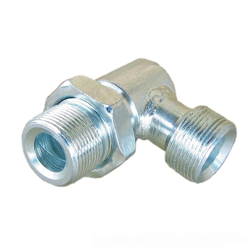 Кутник на ГЦ з контргайкою М27x1, 5КГ - М27x1, 5